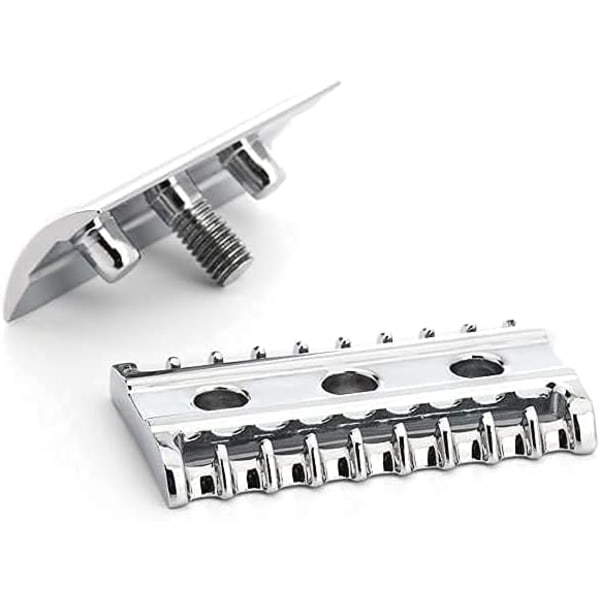 Open Comb Safety Razor - Blad medföljer 5 stycken（silver） Kraftpapper Kraft paper
