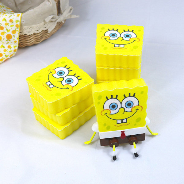 SpongeBobs magiska torkningssvampblock K Gul en storlek Yellow one size