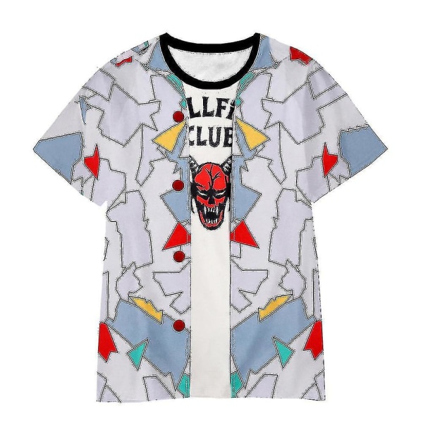 Stranger Things Säsong 4 Hellfire Club Dustin Barnskjortor Kortärmade T-shirts för barn Fans Presentatör 1-2Years
