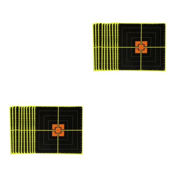 1/2/3 10x Selvklebende Papir Reaktivt Målstänkjakt 2Set