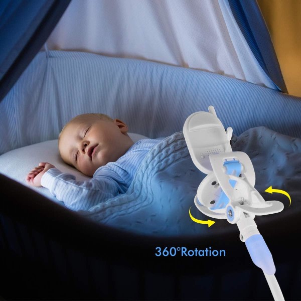 Kamerahållare, Baby Monitor-hållare, Mobiltelefonhållare, Flexibel kamerahållare för de flesta baby och bildskärmar