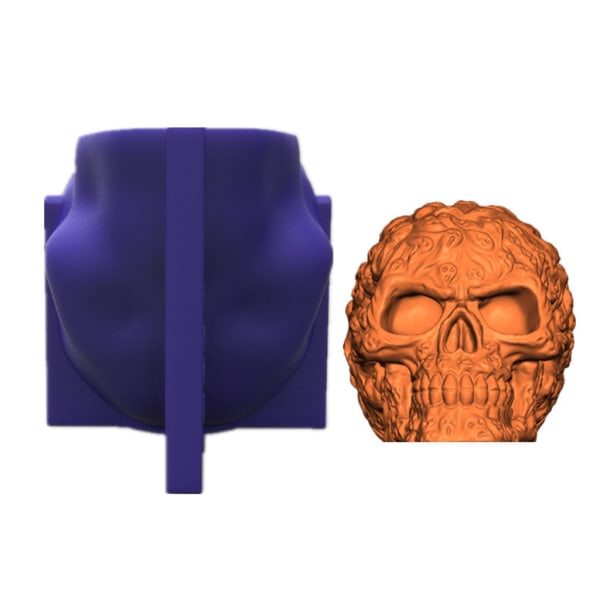 Ghost 3D Skull Hemdekorationer Form prydnadsgjutning Mould