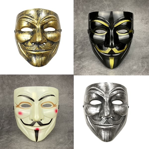 Vendetta Hacker Mask Anonym julfest present till vuxen K A7 one size A7 one size