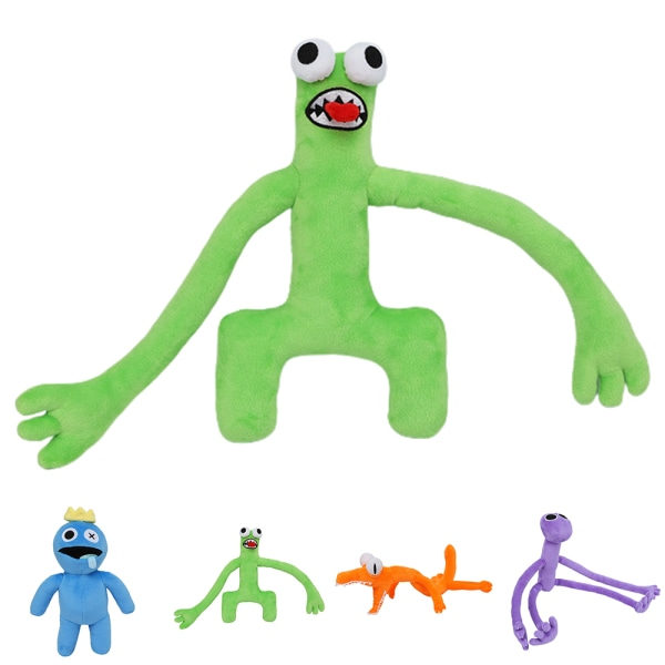 Roblox Rainbow Friends plyschleksak tecknad spel fylld docka present Yz blå
