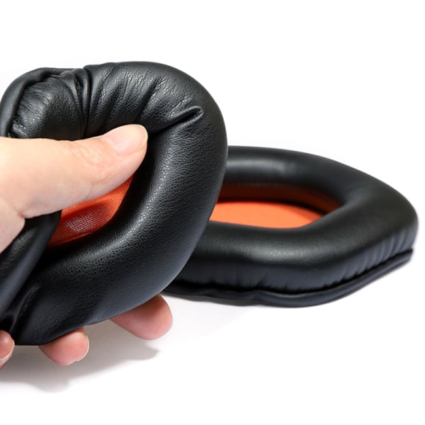 1 par utbytes öronkuddar i Potein-läder Memory Foam E