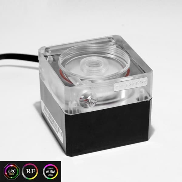 Datorvattenkylningstyst pump med 4 meter flöde 800L/H flödesstöd RGB AURA