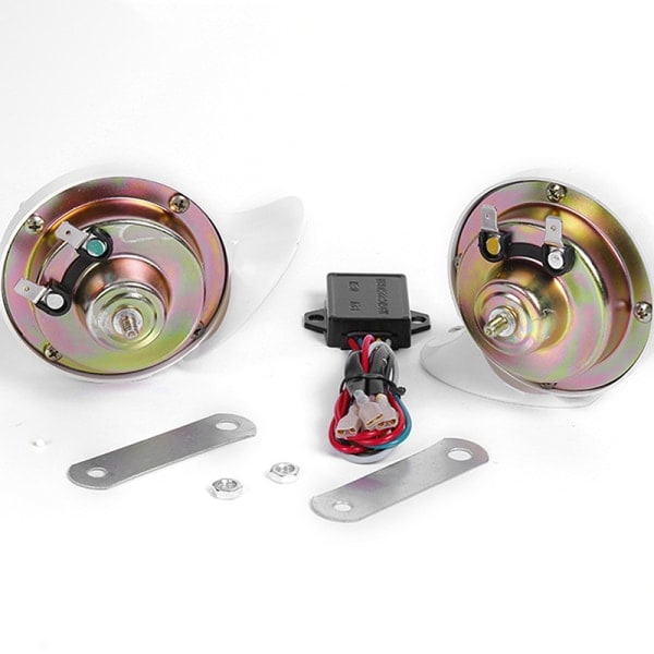 2 kpl Bil Air Horn Moottoripyörä Multi Tone 8 Voices Tone Horn Set
