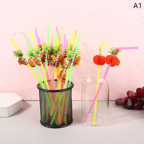 50:a 3D Fruit Cocktail Straws Drink Party Bar Dekoration Pa A1