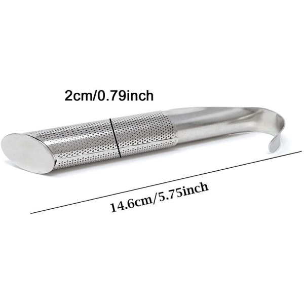 Tesil Te Infuser, 304 Rustfrit Stål Te Infuser, Finmasket Tefilter til Løs Te og Krydderier (2 stk)