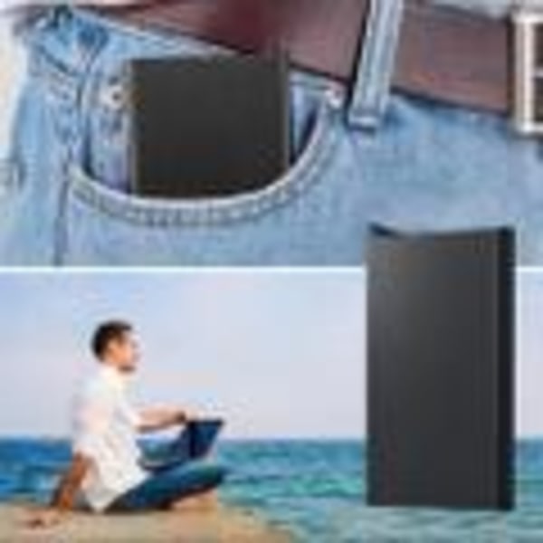 Pop-up aluminium kortfodral med RFID-skydd Svart Black Black