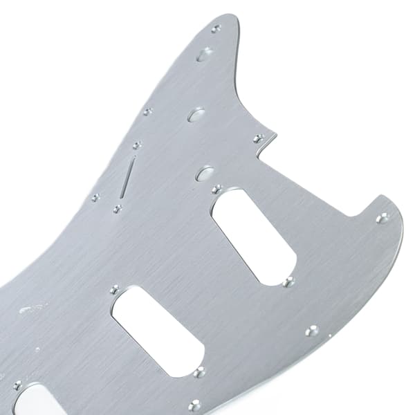 Elektrisk gitarr plektrumskydd aluminiumlegering skydd repskydd frontplatta panel skydd instrumenttillbehör silver