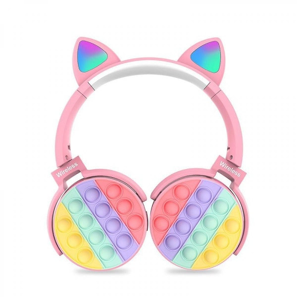 Fidget Bubbles Bluetooth-hovedtelefoner Trådløs Girl Lady Man Fidget Bubbles Søde trådløse spilhovedtelefoner med indbygget mikrofon til smart Ph