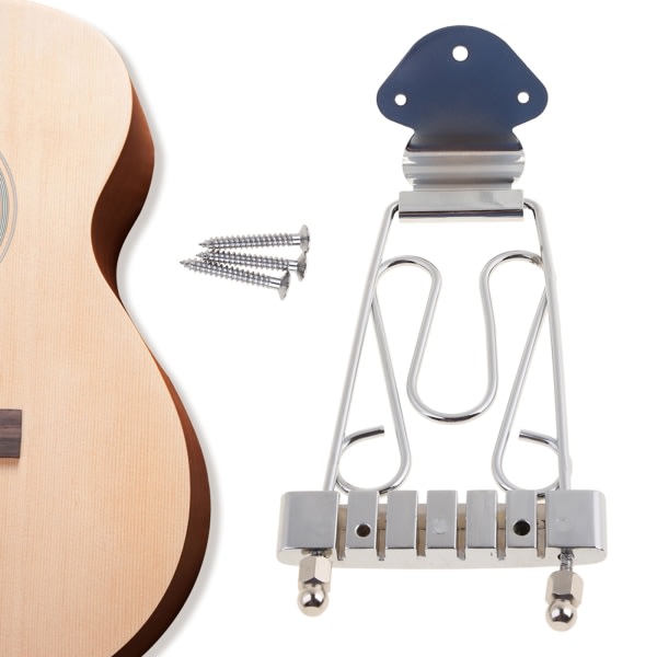 Archtop Jazz Trapeze Short 6-strängad slutstycke basgitarrbro med skruvar