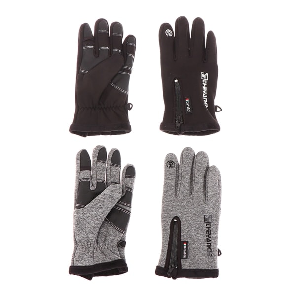 Touch Men Cykelhandsker Vandtætte Vintercykelhandsker Ridi Black L Black L