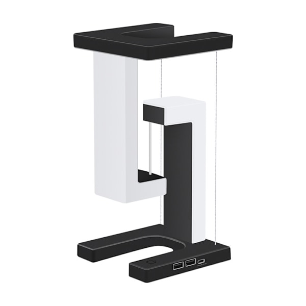 Kreativ mobiltelefon trådlös laddning svävande bordslampa hem atmosfäriska prydnader present nattlampa basic White