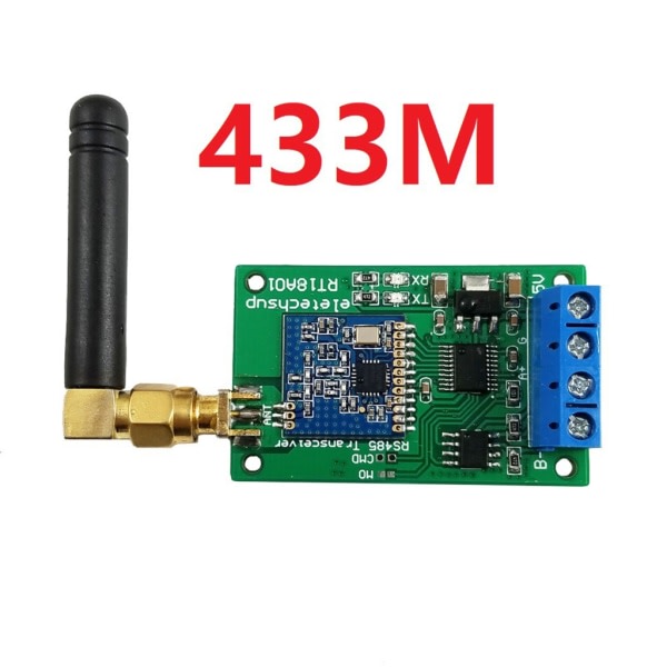 RS485 trådlös repeatermodul med 433M/868M FSK UHF, transparent överföring och flera applikationer null - 433M