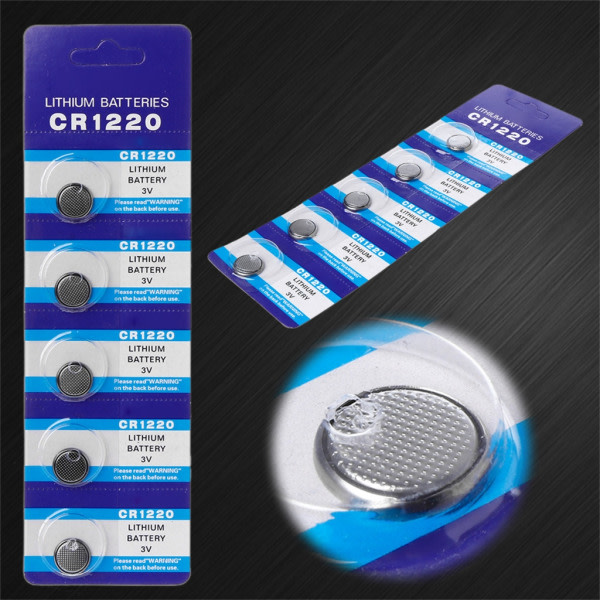 Kvalitets CR1220 batterier Myntbatteri för bilnyckelring Pålitlig power och enkelt byte 5st/10st null - 5st
