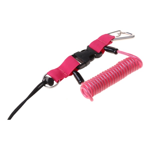 Snappy Snappy Spole Kamera Ljus Fackla Lanyard Clip Spänne Rosa