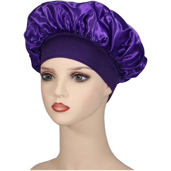 Satin Hårhandduk för Sömn - Hår Plopping Handduk | Snabbtorkande Satin Hår Turban Wrap för Kvinnor, Skyddande Anti-Frizz Handduk