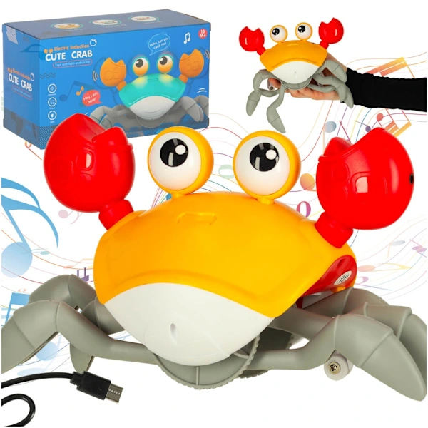 Interactive Crab Toy Yellow Gul