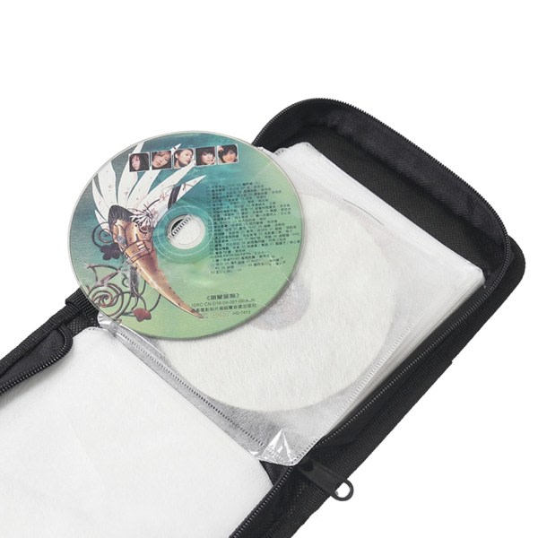 40 CD-kotelolle CD- ja DVD-kirjanenpidike CD- ja DVD-levyille Kangaskassi Ruusunpunainen