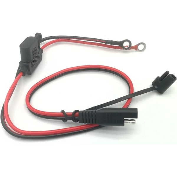 SAE Batterioplader Stik Kabel - Hurtig Afbryder til Motorcykler, Traktorer, Biler - 12V Terminal