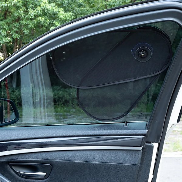 NY Bil Vindue Solskærm Beskytter Solskin Blokerer - Bilsolskærm Dækker Dækker Universal Auto Vindue Forrude Visir Solskærm 2Pcs