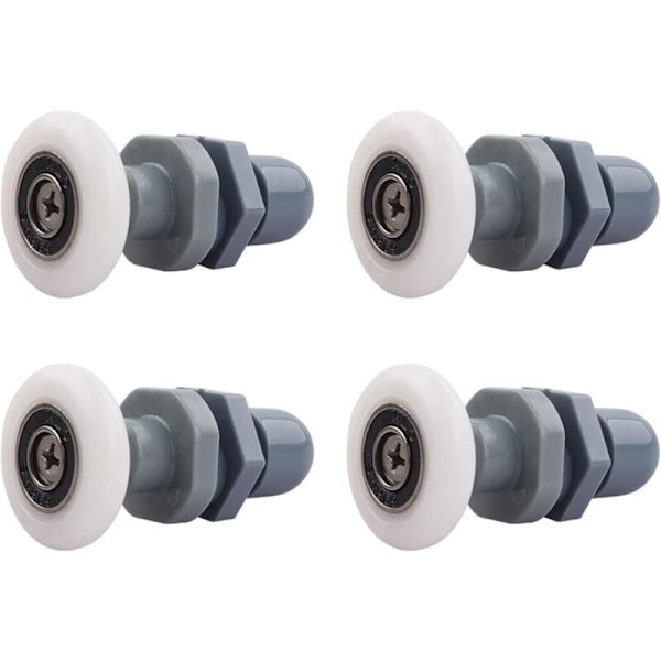Duschdörrsrullar 4-delars Ersättningsset för Skjutbara Glasdörrar (27mm)