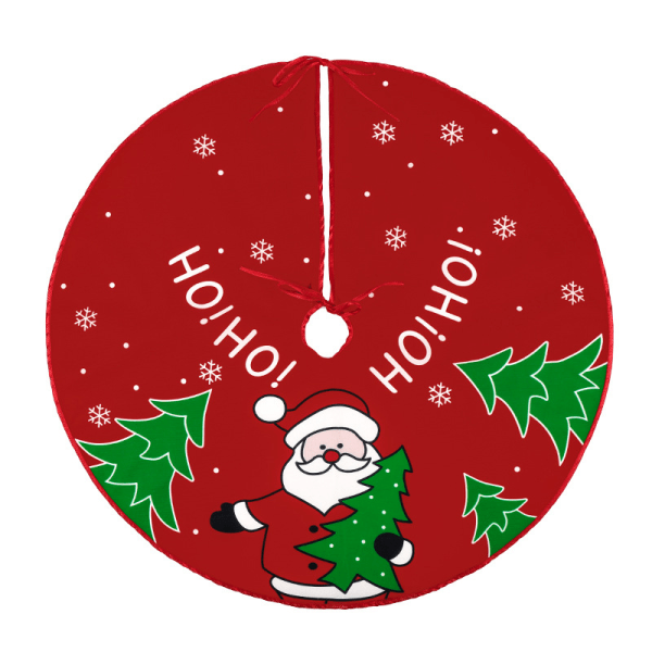 Julgransmatta tecknad Santa Claus snögubbe julgransmatta A9 en storlek A9 one size
