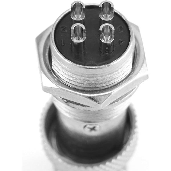 10 stk 4-polet GX16 Aviation Connector Stik, AC 200V 5A 16mm Gænget Han/Hun Aviation Plug Adapter