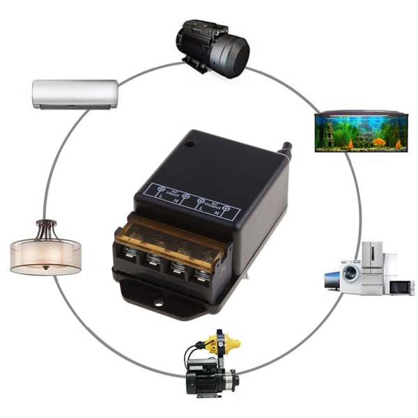 433Mhz Universell Trådlös Fjärrkontroll Switch AC 220V 2CH Relä Mottagare Modul Fjärrkontroller Lära Kodmottagare