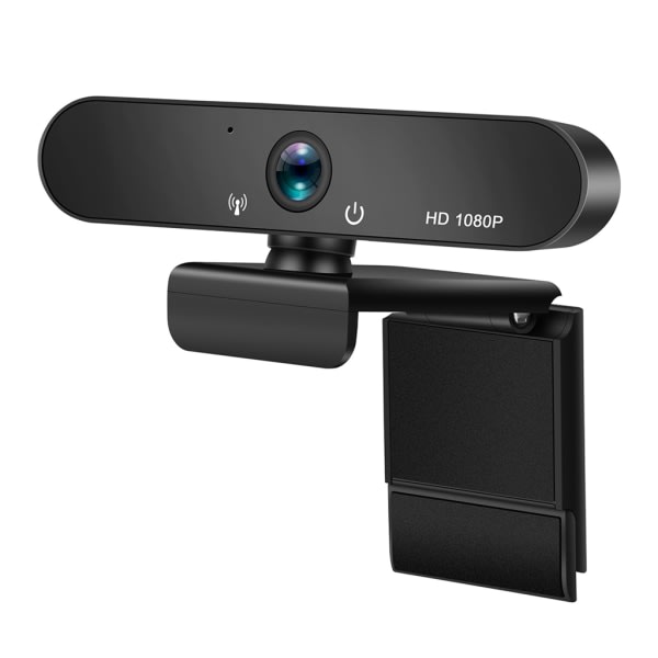 1080P-webkamera med mikrofon Fleksibelt rotationskamera Plug&PIay til hjemmekontor