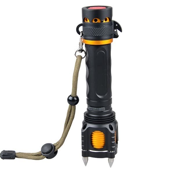 Taktinen LED-taskulamppu XM-L T6 Musta