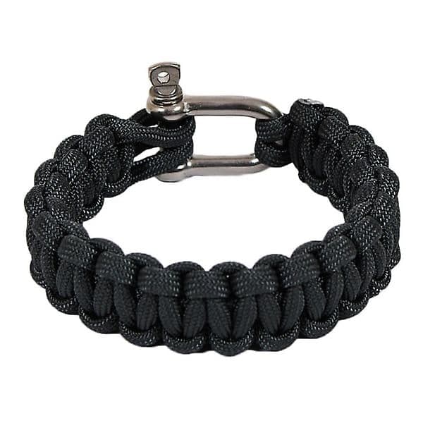 Rannekoru Paracord Naimakka Classic Medium 21cm musta [kk]