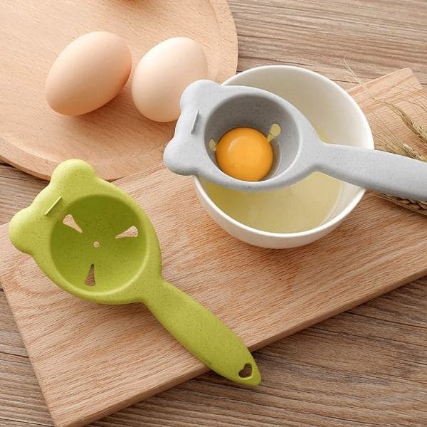 B Egg Yolk and White Separator, Egg White and Yolk Separator, Egg Extraction Tool for Kitchen and Baking Green Green