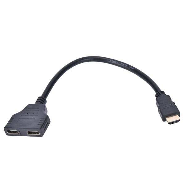Ny 1080P HDMI-port hane till 2 hona 1 in 2 ut splitterkabel