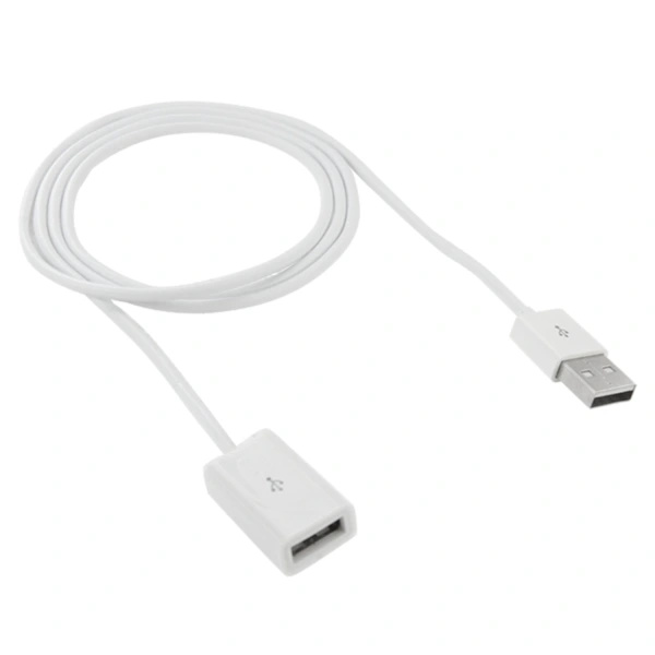 2-Pack Extension Cable USB - 1 meter White Vit