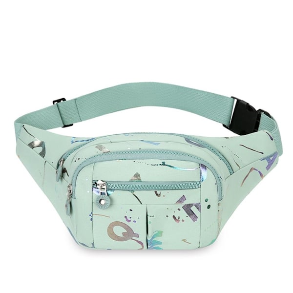 Kuumaleimatut kirjaimet vyölaukut Monitoimiset vyölaukut Rento crossbody-laukku green