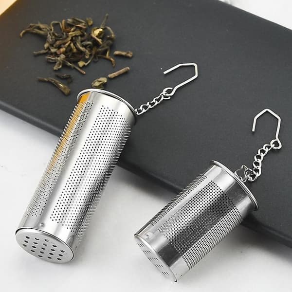Teinfusionscylinder, rostfritt stål, silver, 2,3 x 2,3 x 6,5 cm