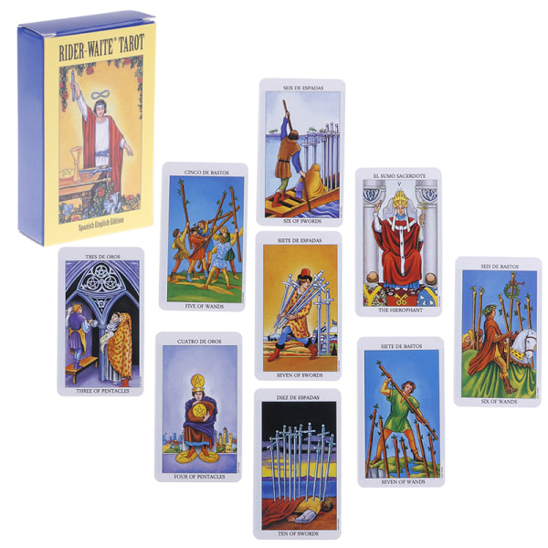 78 kort Rider Waite Original Tarotkort Kortlek Vanlig storlek Multicolor one size Multicolor one size