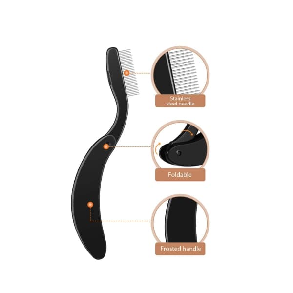 Foldbar Øjenbrynkam Öjenvippe Separator Øjenbryn Øjenvippepleje