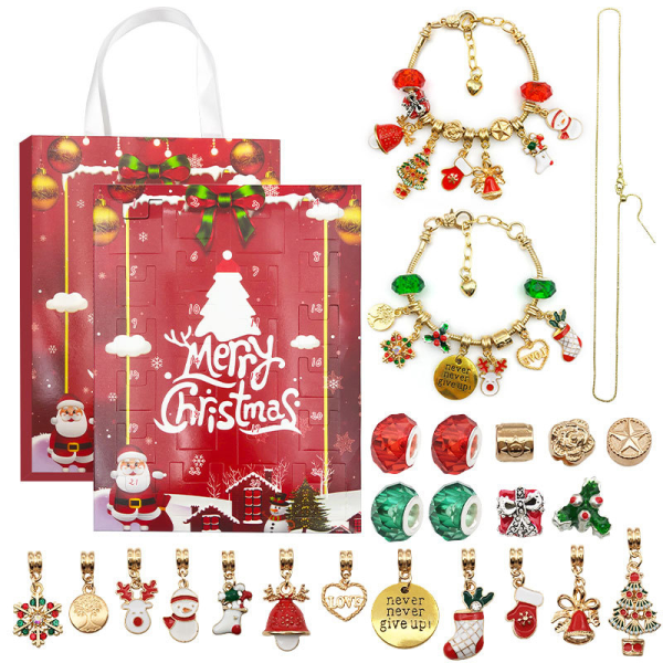 24 Countdown Kalender Advent Surprise Blind Box Julberlock Gold