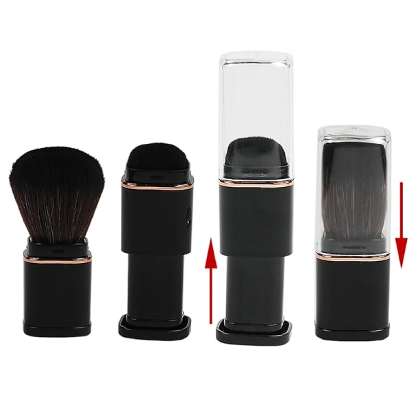 Bärbar infällbar kosmetika sminkborste Mini Blush Foundati Black onesize Black onesize