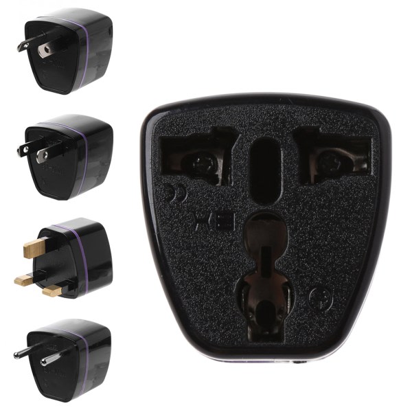 EU USA AU Strömadapter 2P Adapter Europiskt Uttag till AC-kontakt Strömadapter Uttag UK 2-polig AC-strömomvandlare