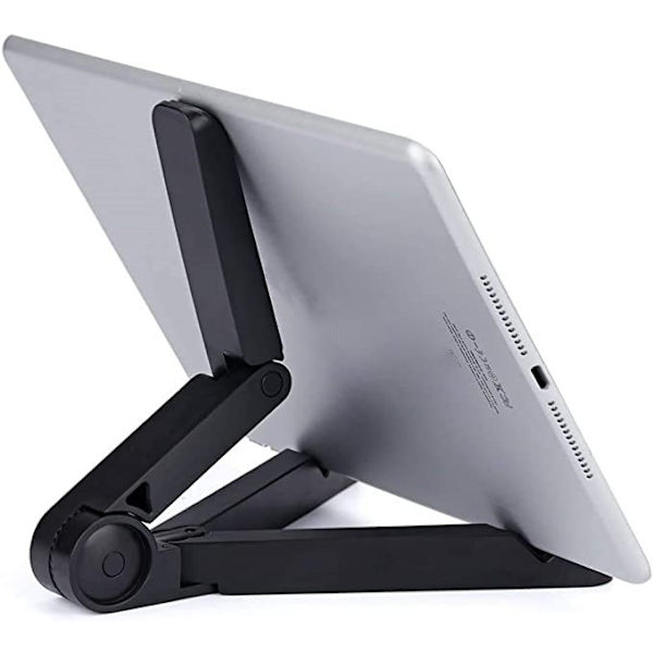Justerbart tabletstativ, foldbart telefonstativ til skrivebord Black Variety
