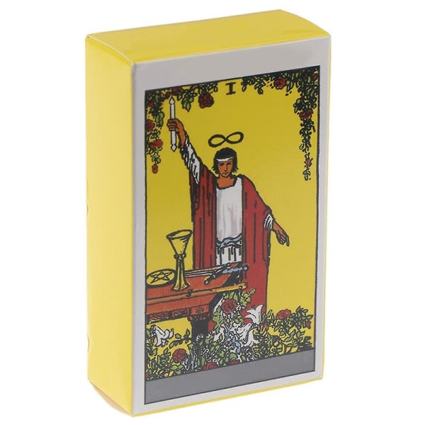 Tarot Orakelkort Mystiske Spådomsserier Tarot Pige Kortspil Brætspil Engelsk Poker Gul Ridder Yellow knight