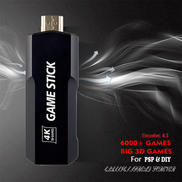 32G/64G/128G GameStick Kaksi Langatonta Ohjainta PSP PS1 GBX Neogeo Pelilisävarusteille Tukee Useita Emulaattoreita null - 128G
