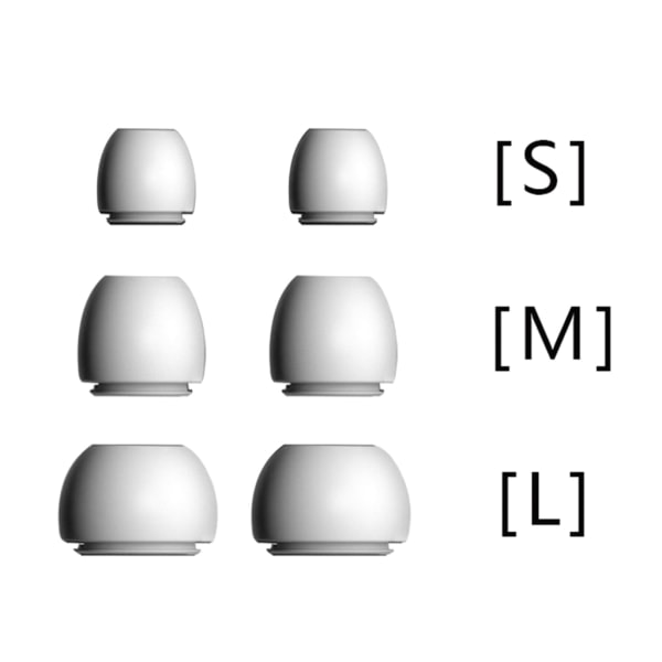 3 sett for Airpods Pods Pro3 ørepropper Bluetooth-kompatible hodetelefoner Myke Svart Black