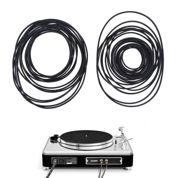 10 st/påse 1,5 mm Universal Kassettbandspelare Remmar Olika släta gummi F