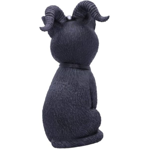 CDQ Pawzuph Polyresin figur, sort og sølv, 11 cm
